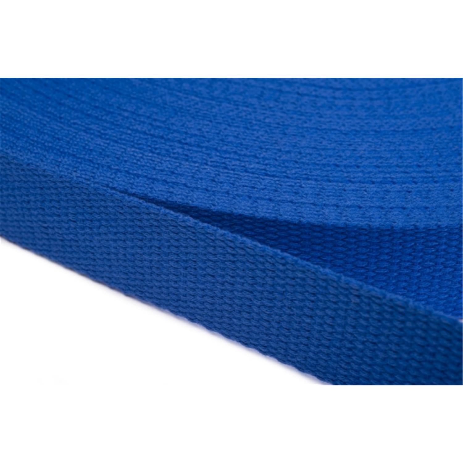 Gurtband aus Baumwolle 25mm in 20 Farben 12 - royalblau 12 Meter