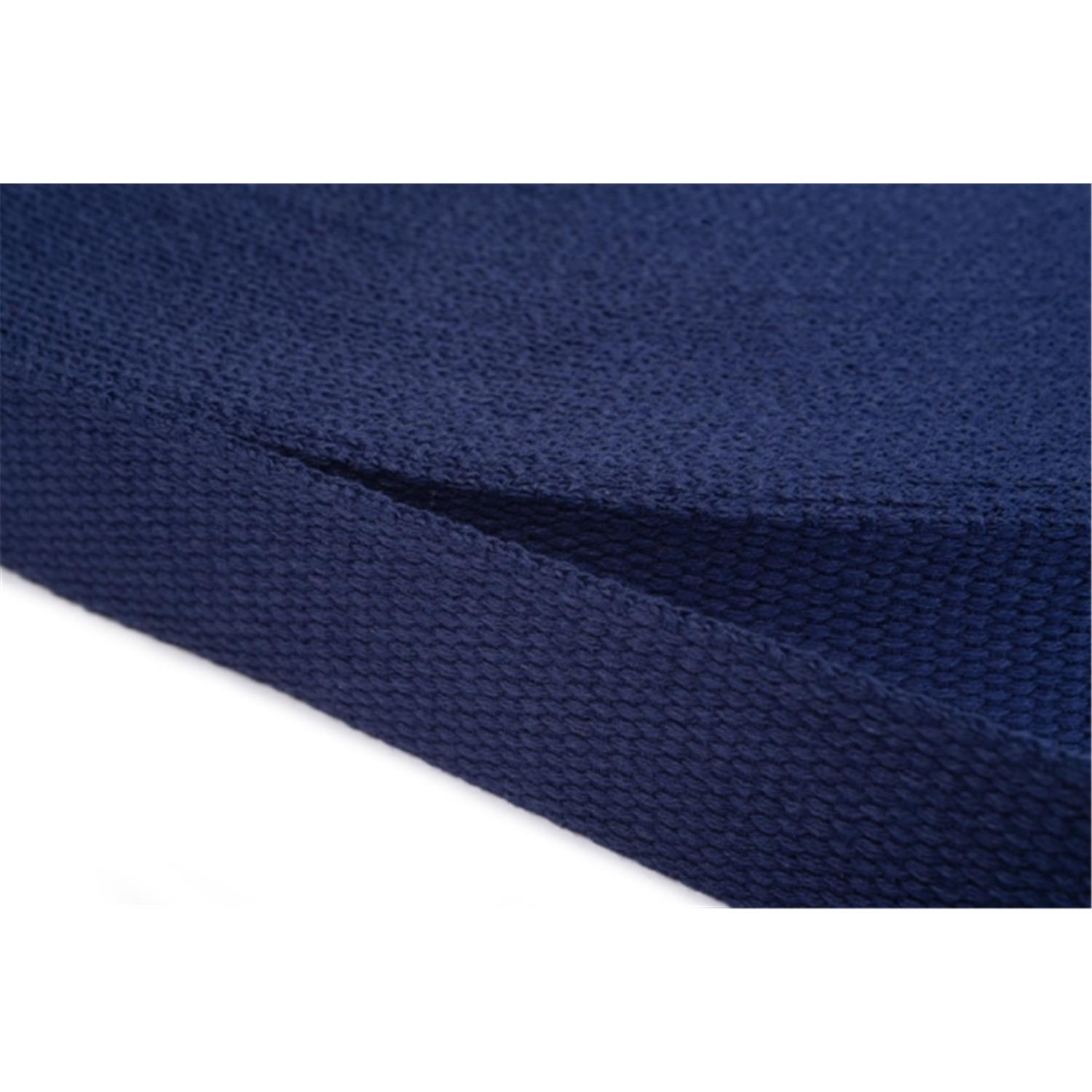 Gurtband aus Baumwolle 25mm in 20 Farben 13 - dunkelblau 12 Meter