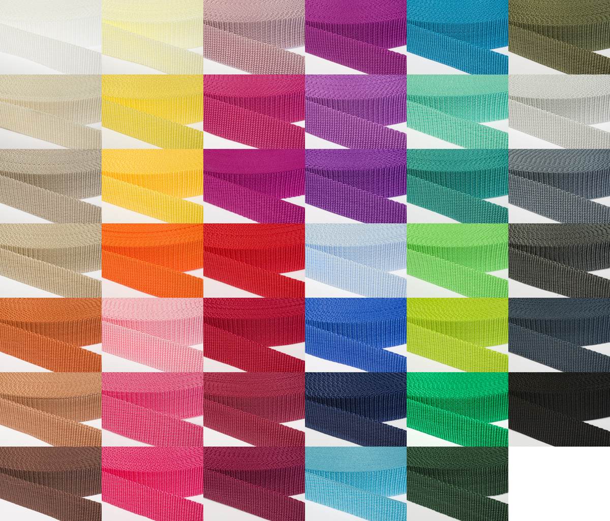 Gurtband 30mm breit aus Polypropylen in 41 Farben 35 - dunkelgrün 50 Meter