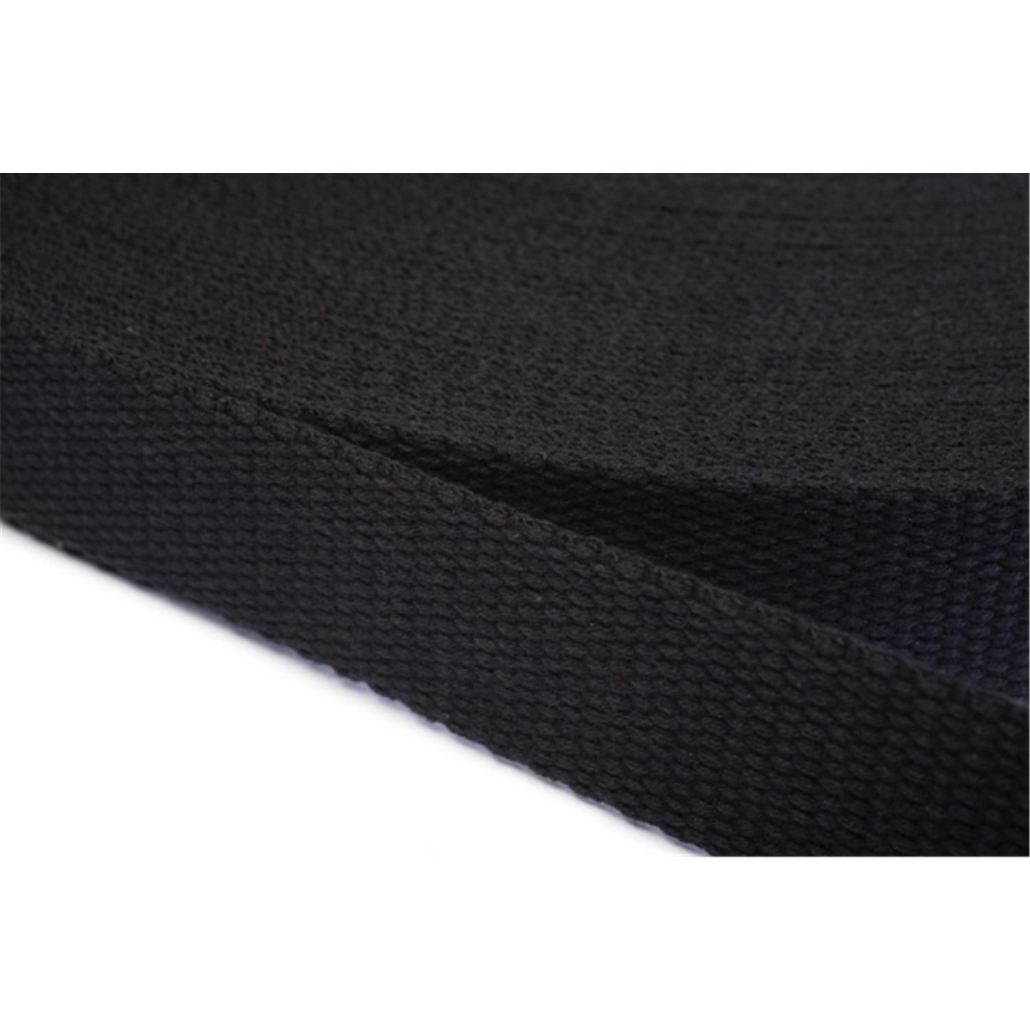 Gurtband aus Baumwolle 10mm in 20 Farben 20 - schwarz 6 Meter