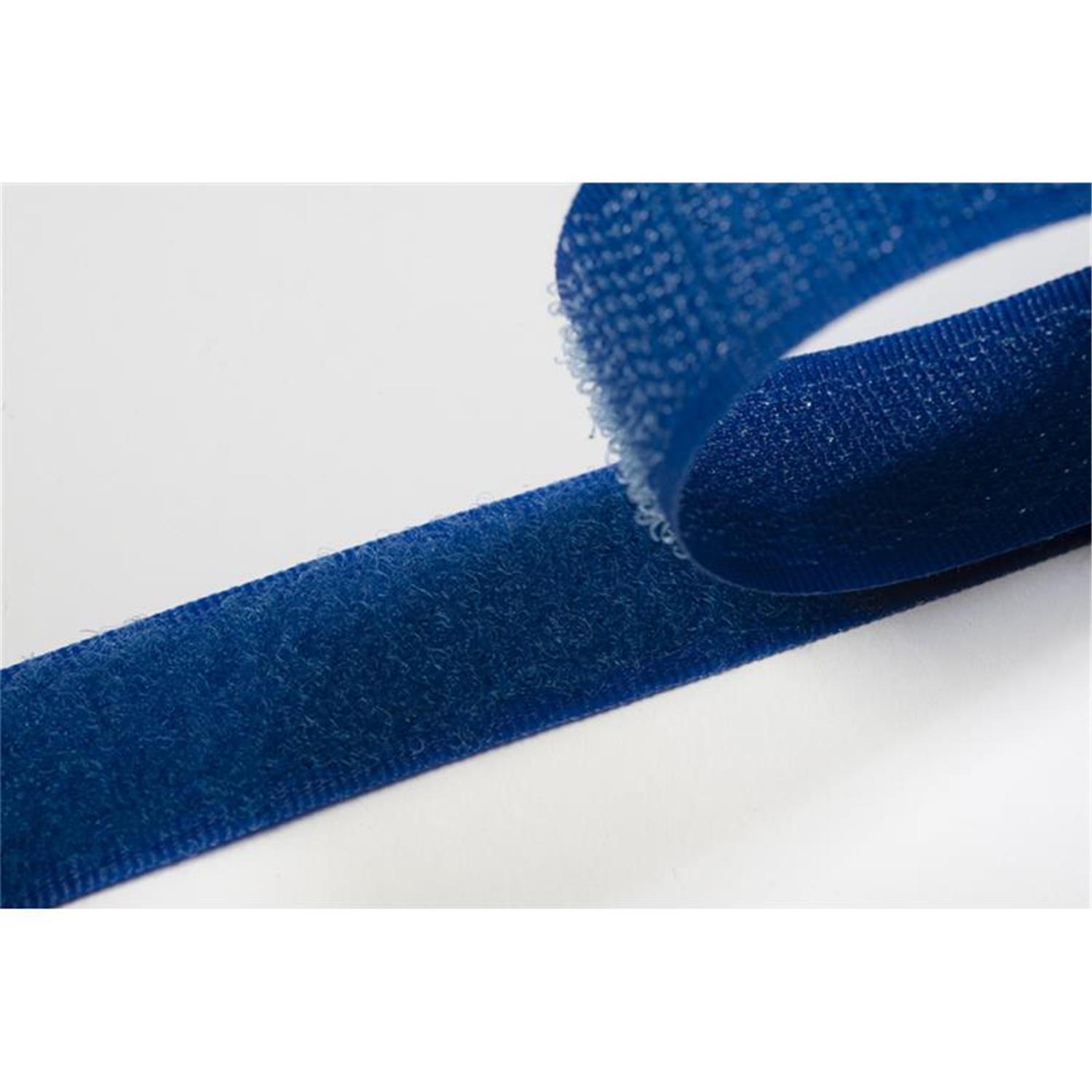 Klettband zum aufnähen, 20 mm, royalblau #26 25 Meter