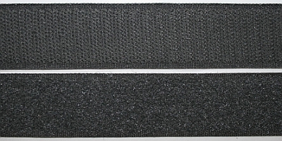 Klettband selbstklebend, 25 mm, dunkelgrau #11 10 Meter