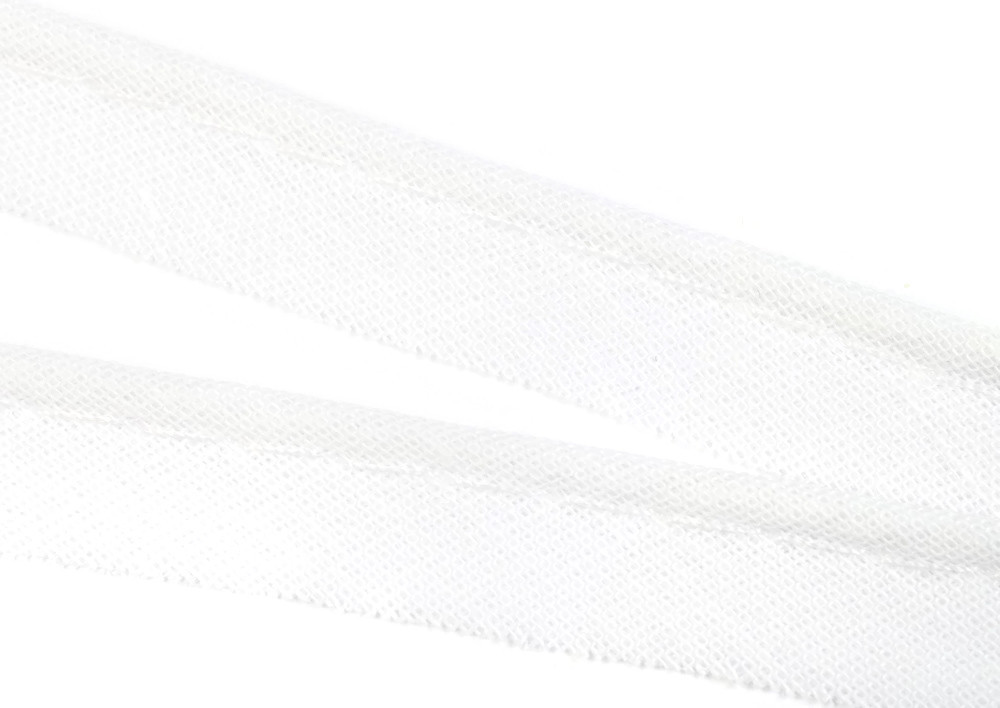 Paspelband aus Baumwolle, 10 Meter, in 40 Farben 01 – weiss