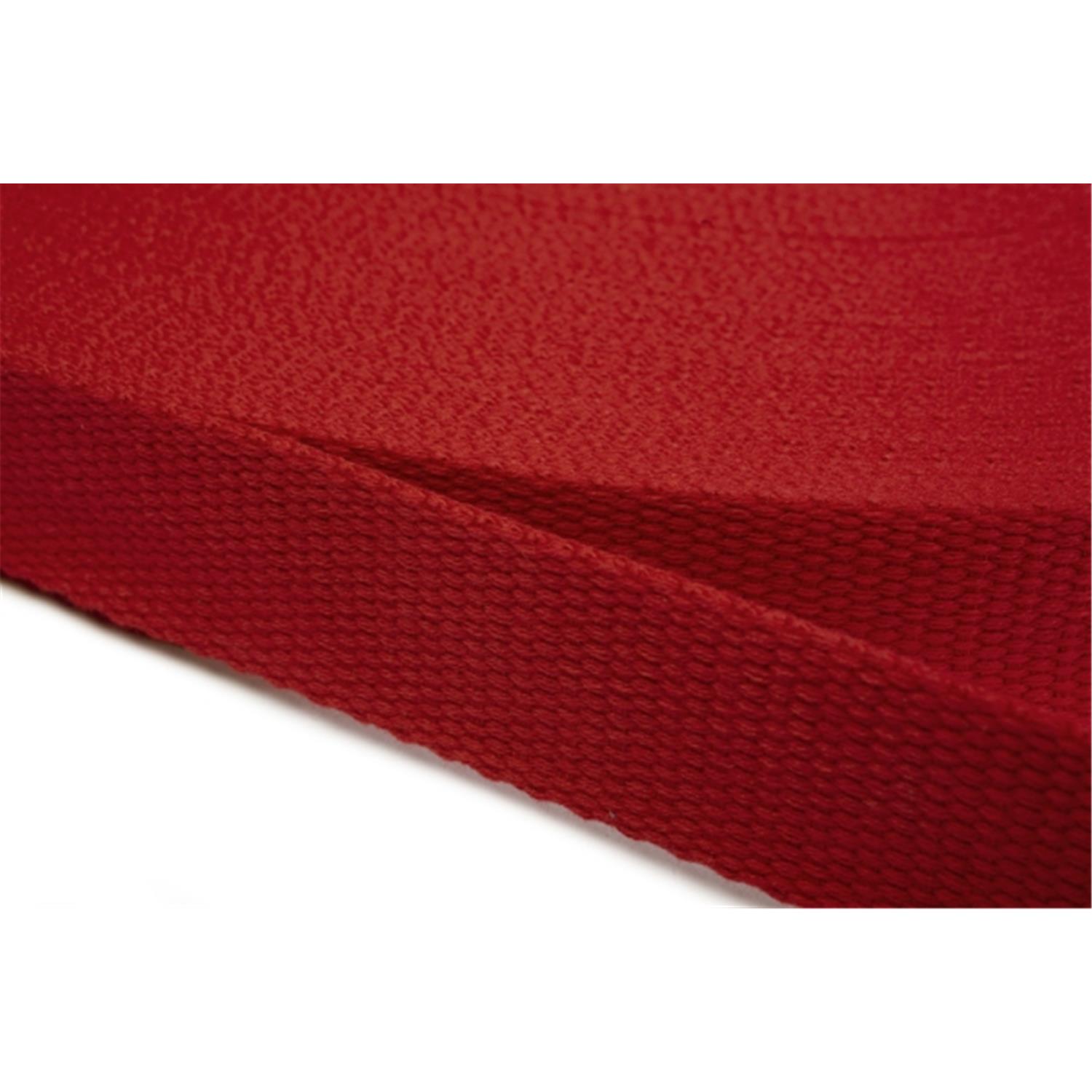 Gurtband aus Baumwolle 10mm in 20 Farben 10 - rot 12 Meter