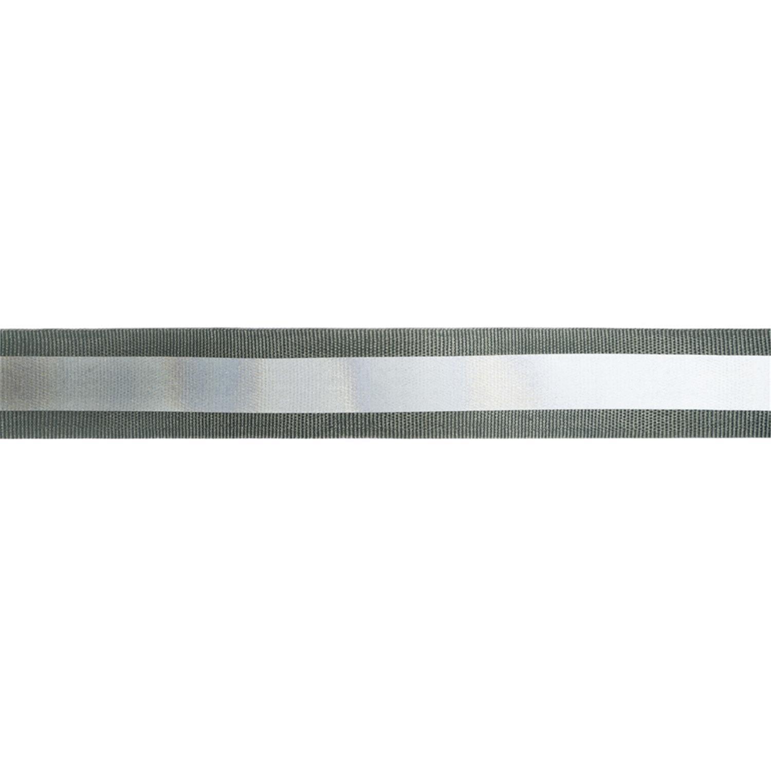 10 m Reflektor- / Leuchtband, 20mm breit Farbe: grau-silber