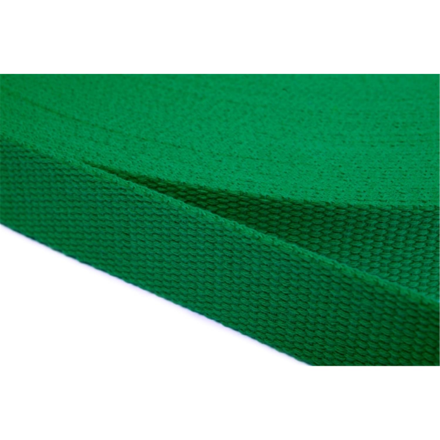 Gurtband aus Baumwolle 40mm in 20 Farben 16 - grün 12 Meter