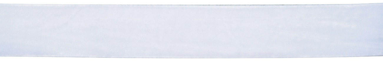 Samtband, 25mm breit, 10 Meter lang, weiß #01