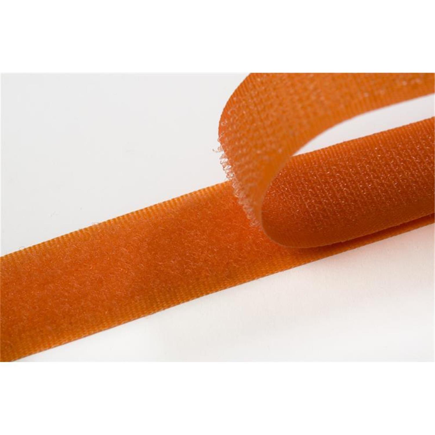 Klettband zum aufnähen, 20 mm, orange #18 25 Meter