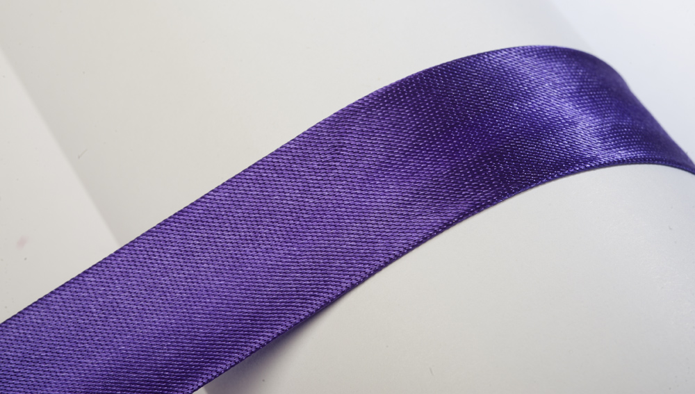 Schrägband, 10m, Atlas (Satin), 19mm, gefalzt, violett #32