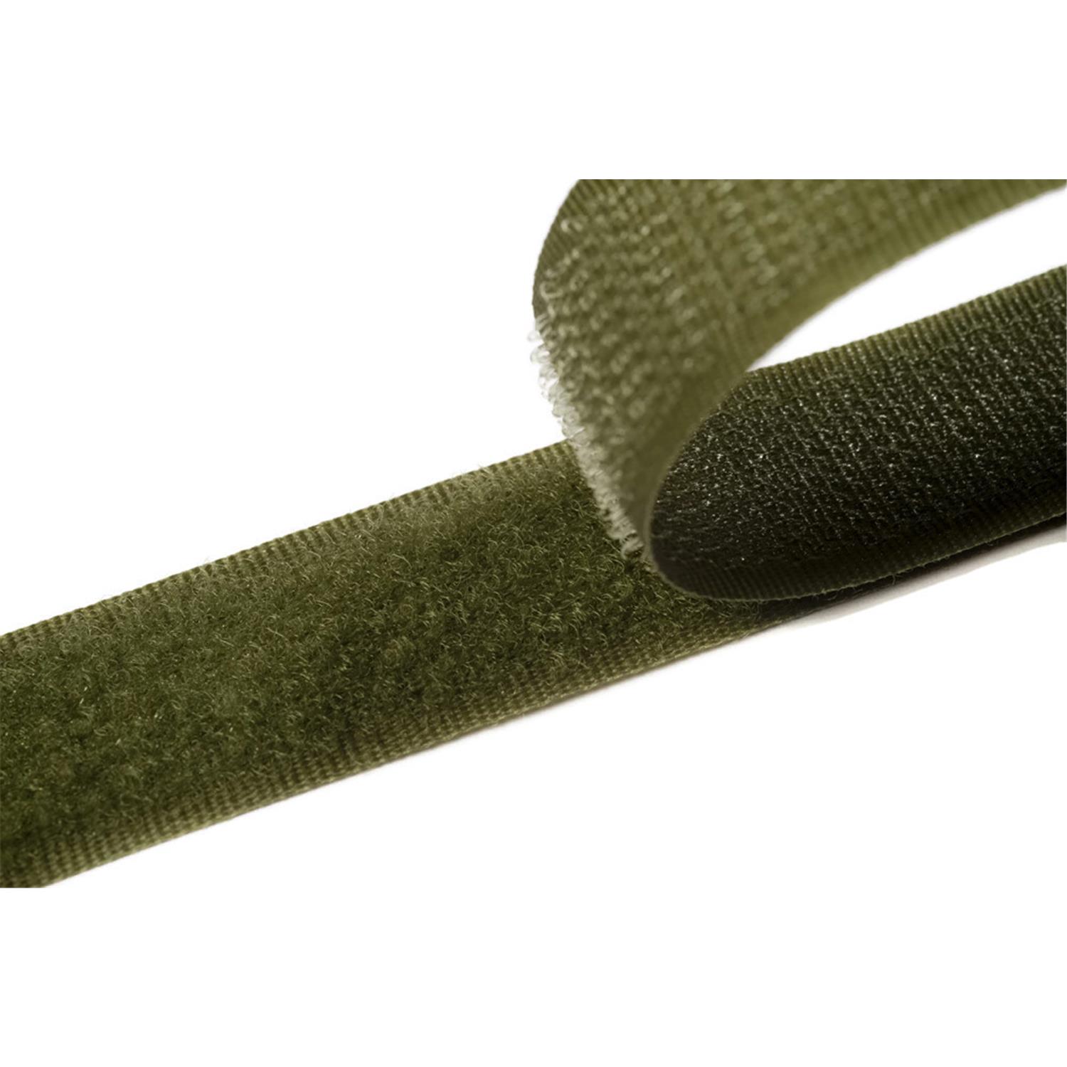 Klettband zum aufnähen, 25 mm, olivgrün #09 25 Meter