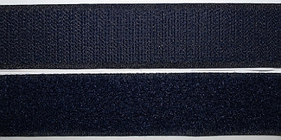 Klettband selbstklebend, 20 mm, dunkelblau #07 10 Meter
