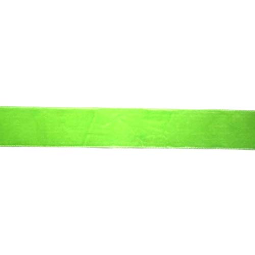 Samtband 10 Meter lang in 17 Farben 06- lime 16mm