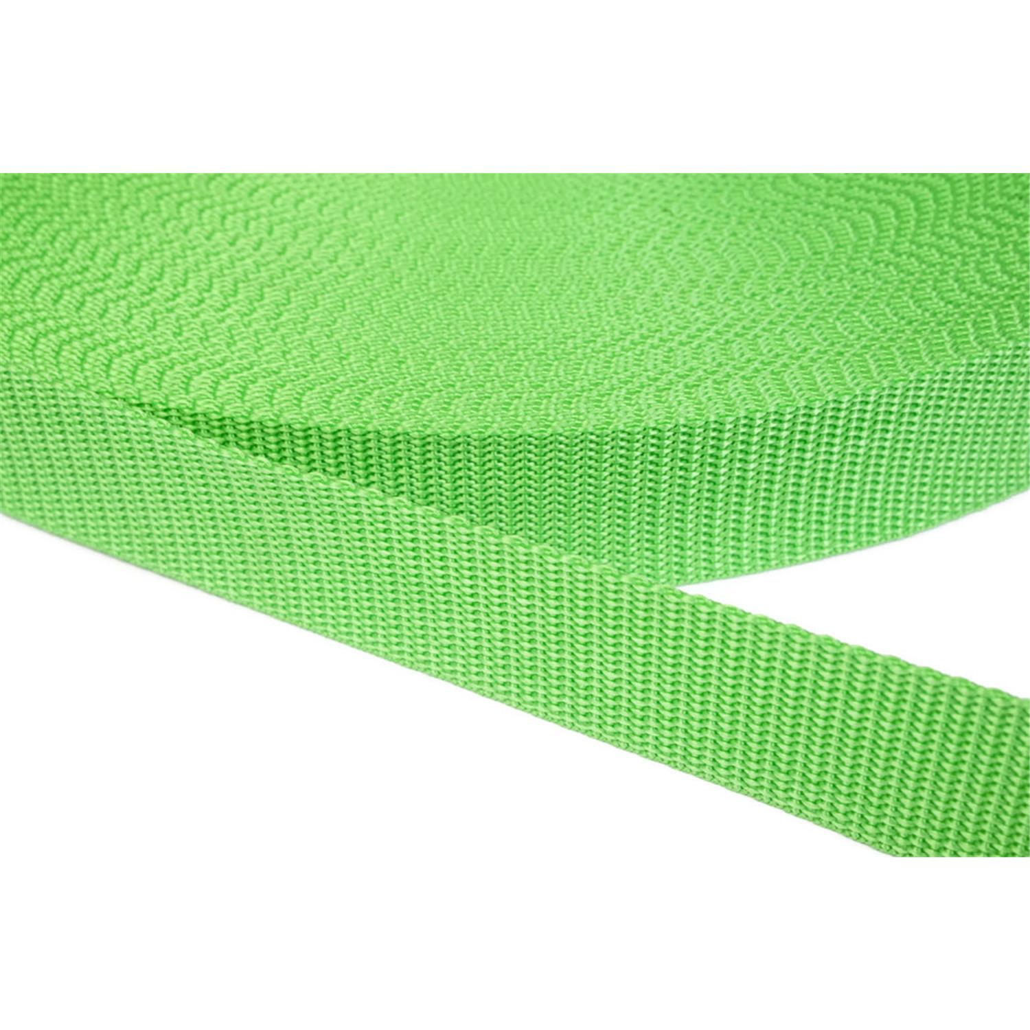 Gurtband 50mm breit aus Polypropylen in 41 Farben 32 - maigrün 50 Meter