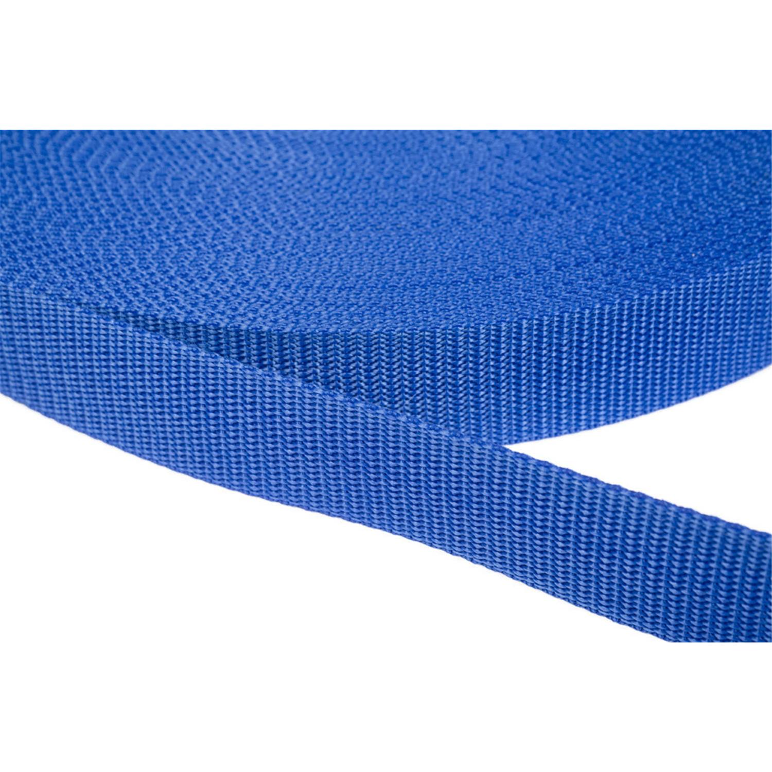 Gurtband 20mm breit aus Polypropylen in 41 Farben 26 - royalblau 06 Meter