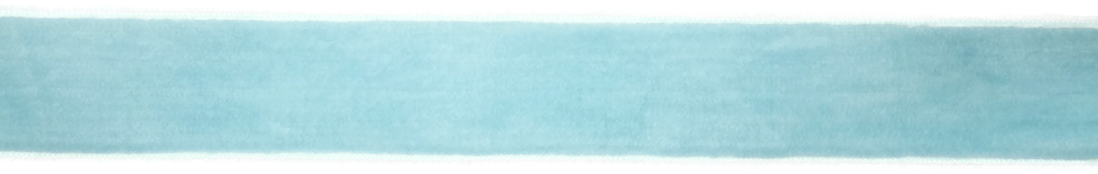 Samtband, 25mm breit, 10 Meter lang, hellblau #12