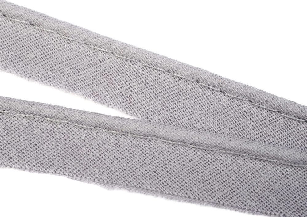 Paspelband aus Baumwolle, 10 Meter, in 40 Farben 38 – grau