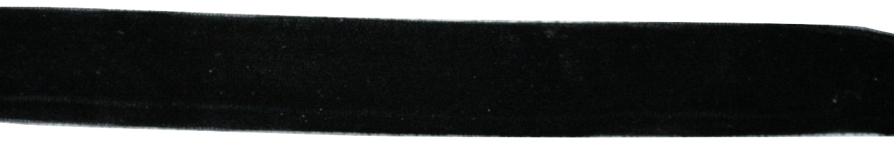Samtband, 9mm breit, 10 Meter lang, schwarz #17