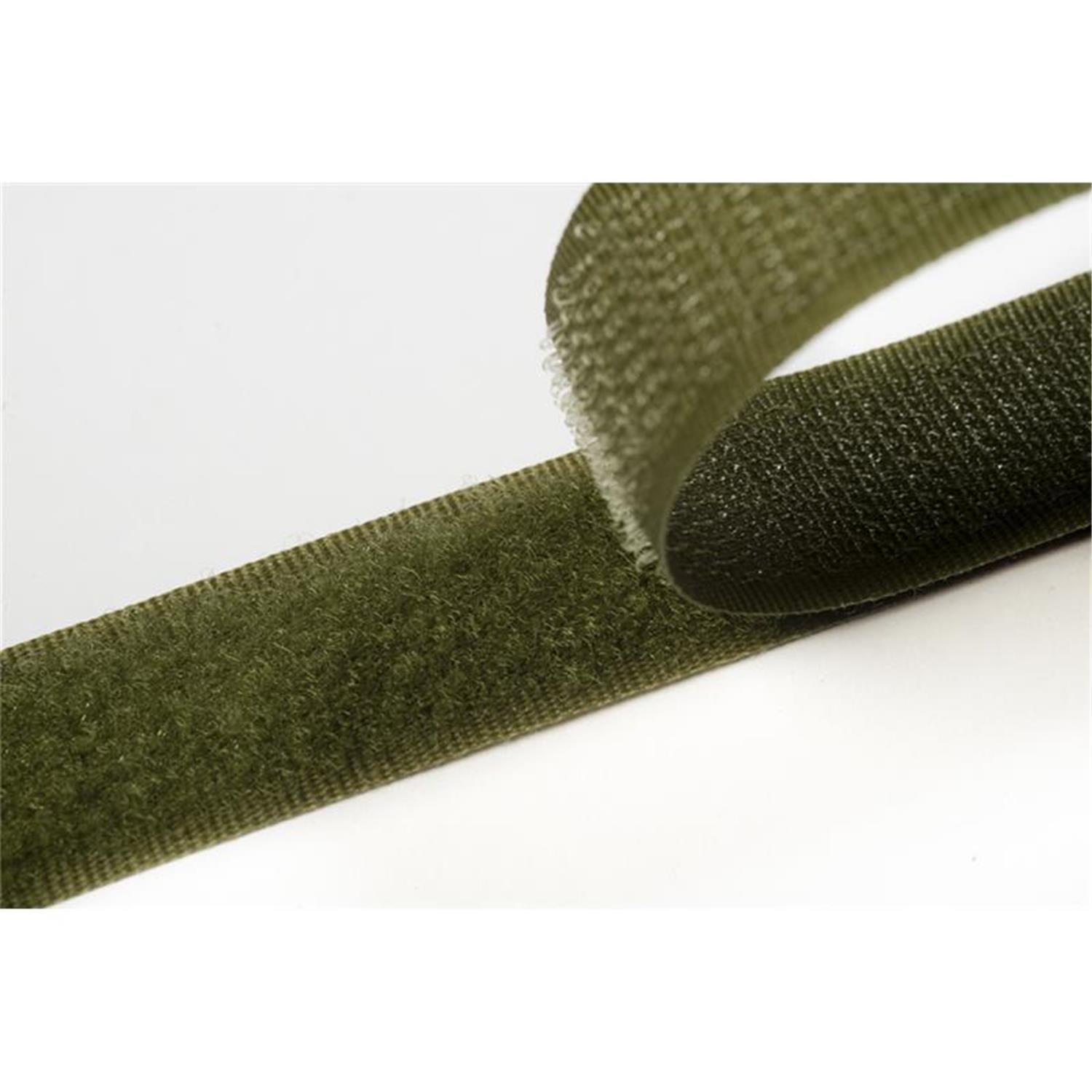 Klettband zum aufnähen, 38 mm, olivgrün #09 25 Meter