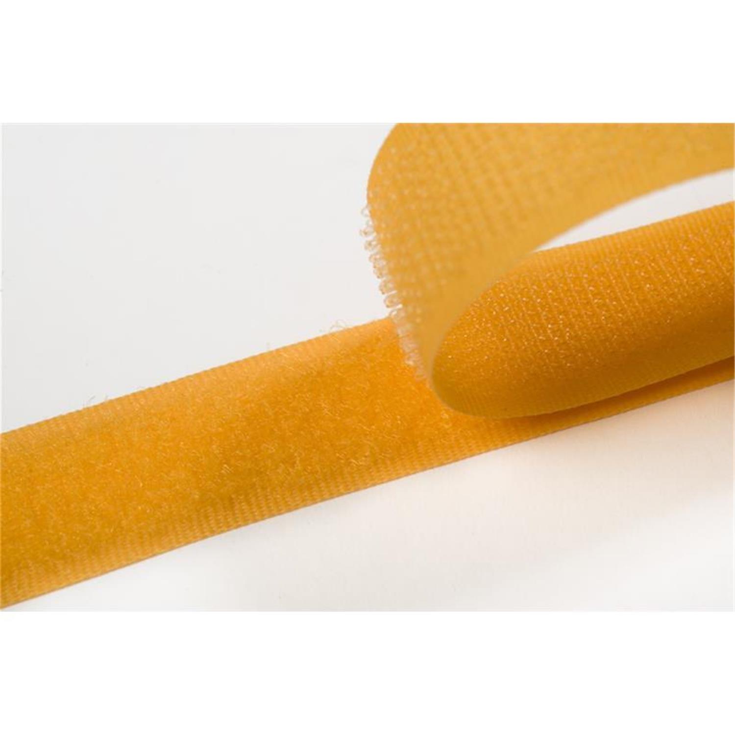 Klettband zum aufnähen, 100 mm, gelb #05 4 Meter