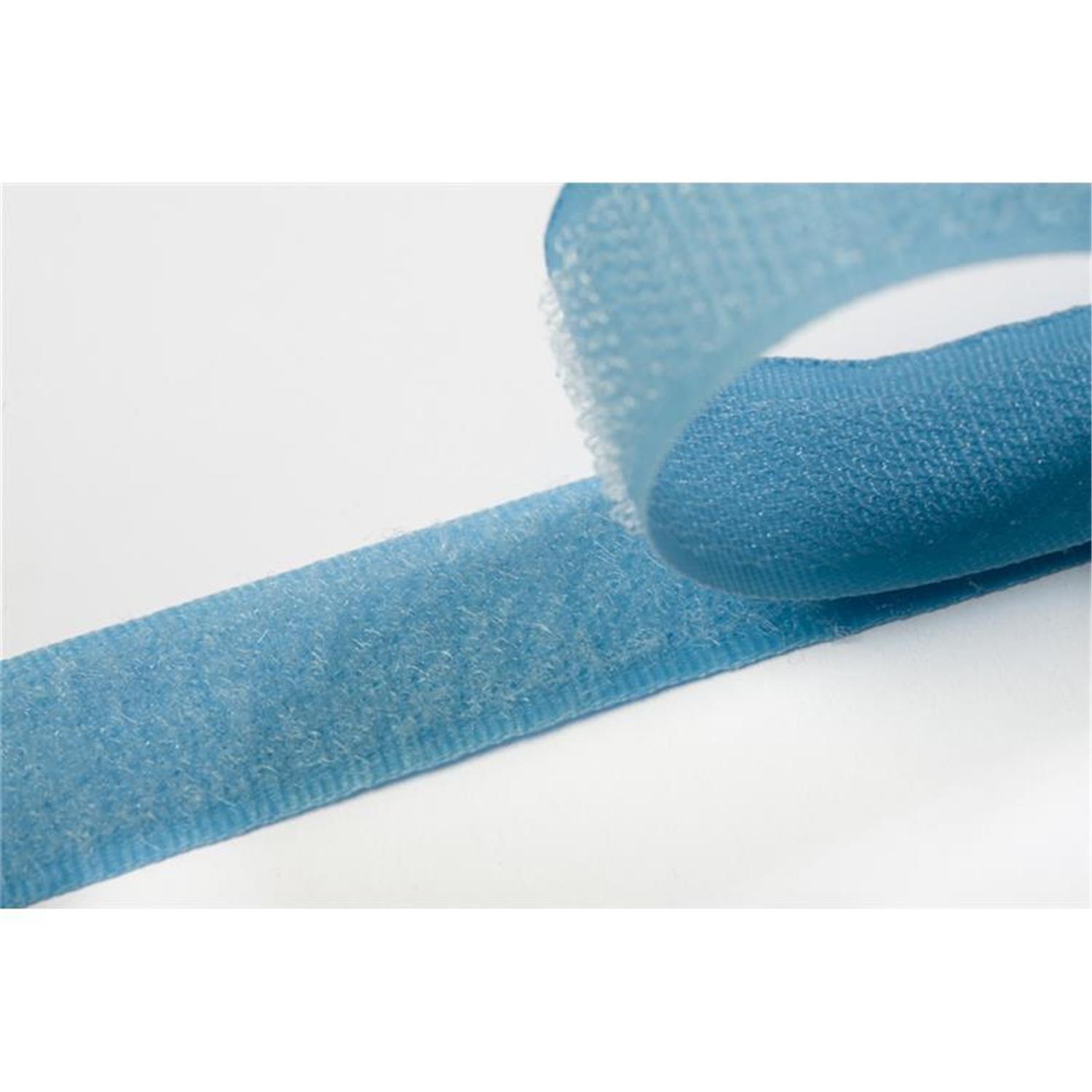 Klettband zum aufnähen, 20 mm, hellblau #19 4 Meter