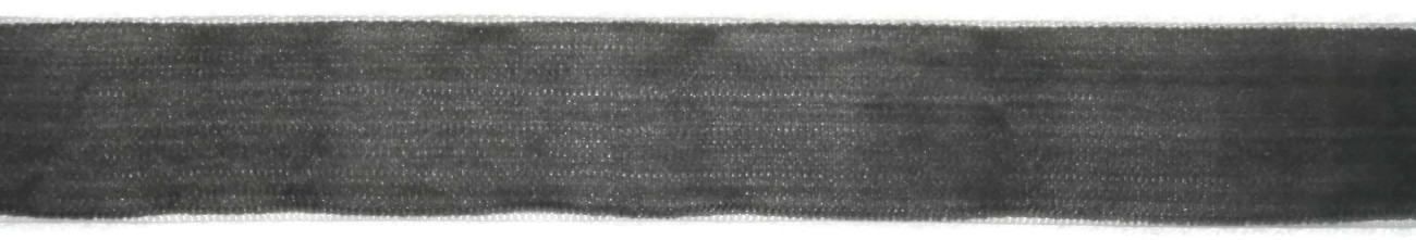 Samtband, 9mm breit, 10 Meter lang, grau #16
