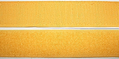 Klettband selbstklebend, 20 mm, gelb #05 3 Meter