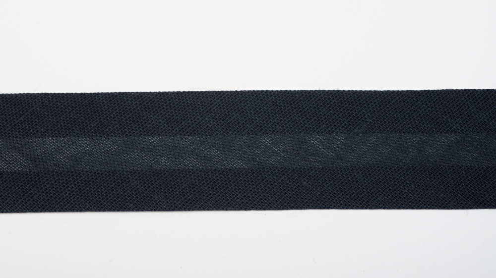 10m BW-Schrägband, 19mm, gefalzt, nachtblau
