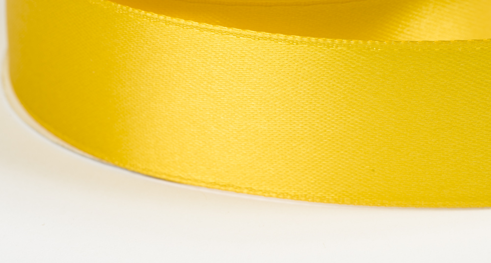 Satinband, 9mm breit, gelb #06