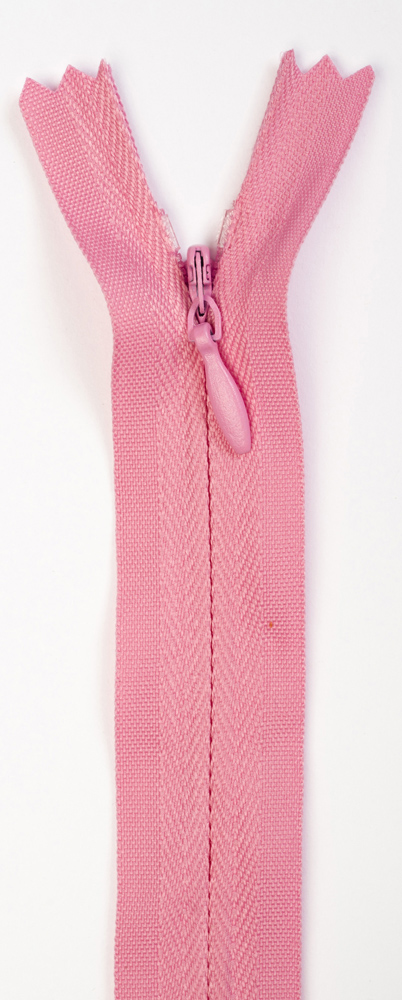 1 Reißverschluss nahtfein, nicht teilbar, 18cm lang, pink #15