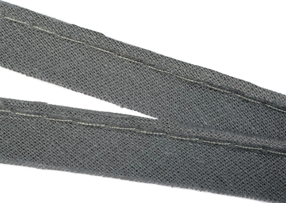 Paspelband aus Baumwolle, 10 Meter, in 40 Farben 39 – dunkelgrau