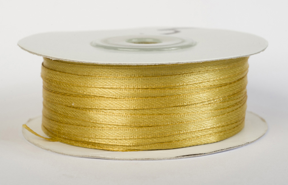 Satinband 3mm breit gelb/gold #05
