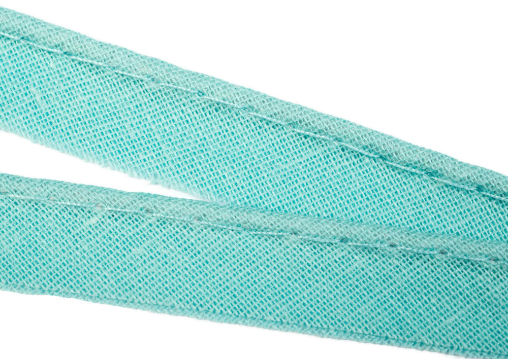 Paspelband aus Baumwolle, 10 Meter, in 40 Farben 30 – helles türkis