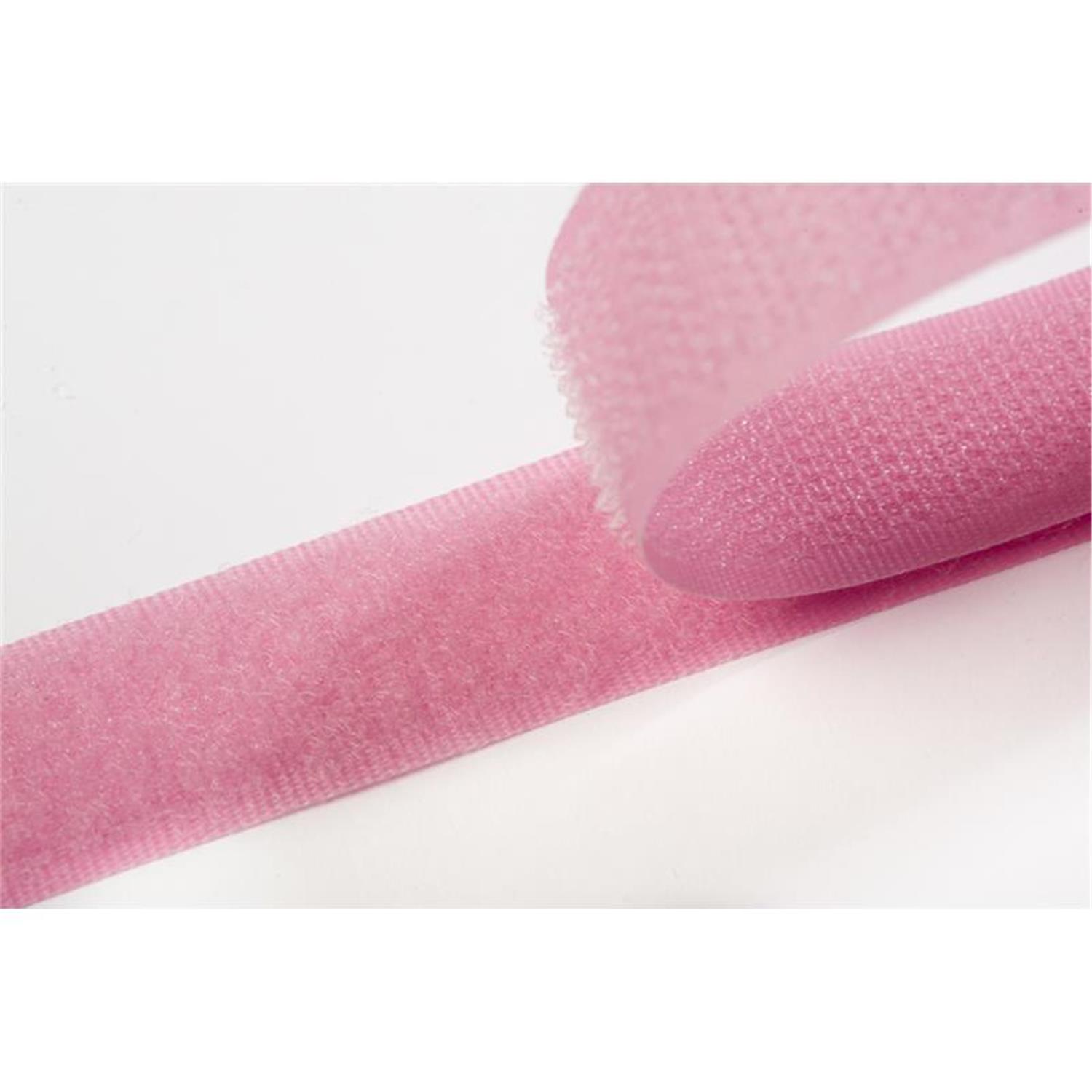 Klettband zum aufnähen, 20 mm, rosa/pink #08 4 Meter