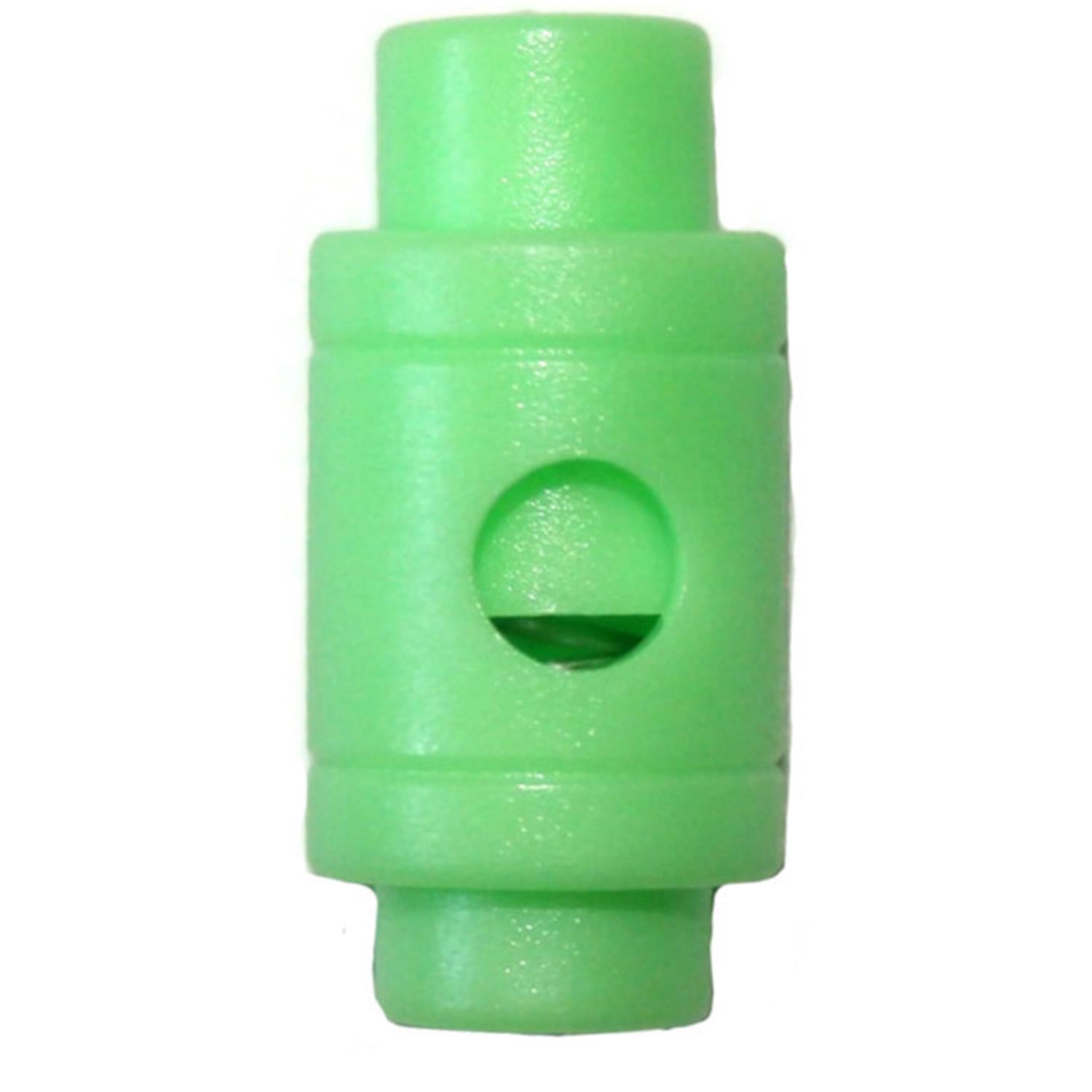 Fluoreszierende Kordelstopper (1-Loch), bis 3,8mm Kordeldurchmesser #26 02 - fluoreszierende grün