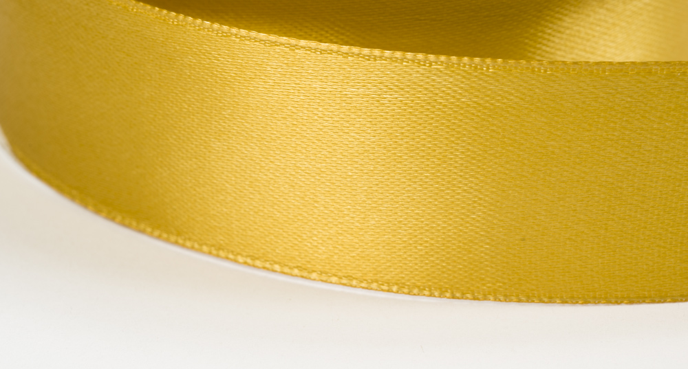 Satinband, 9mm breit, gelbgold #05