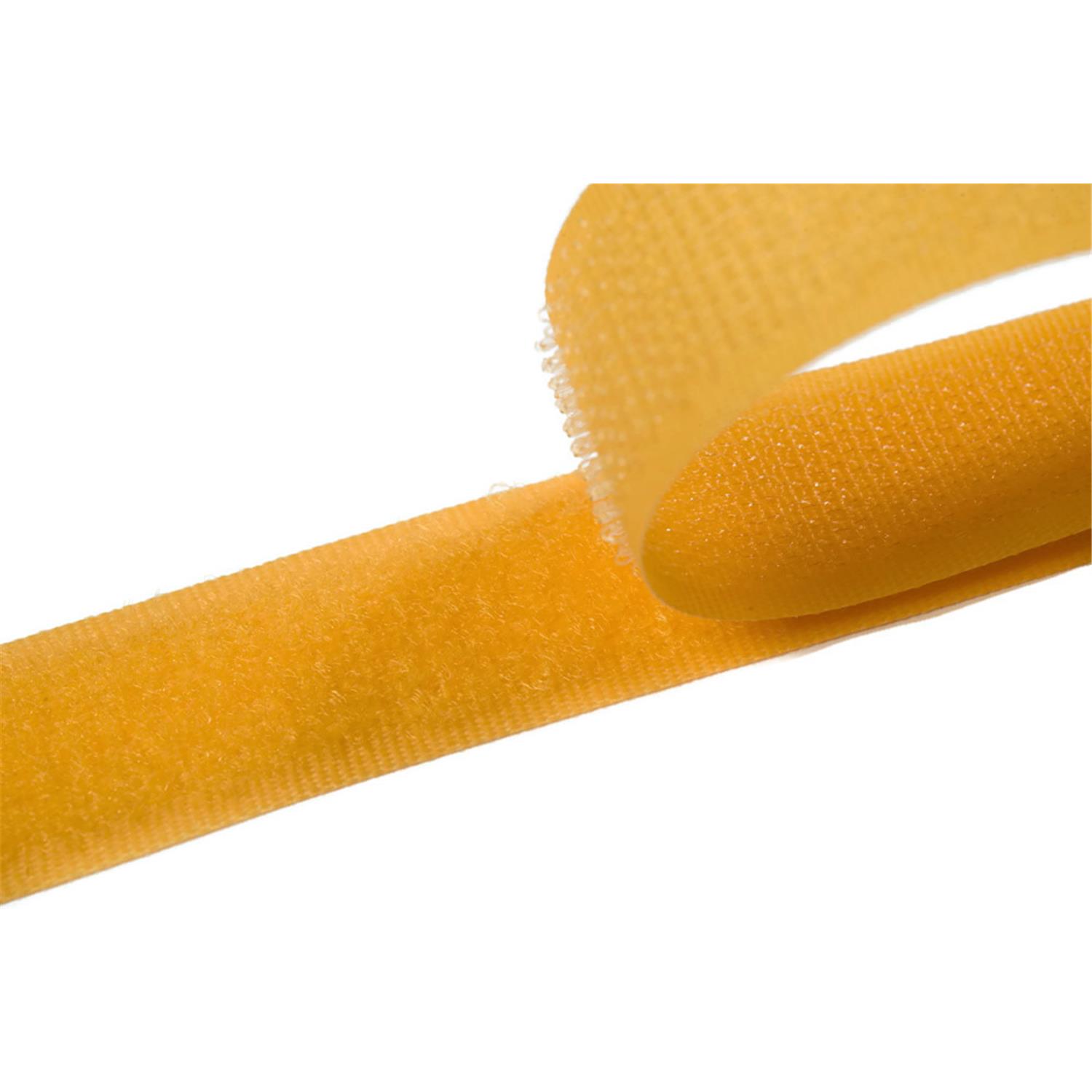 Klettband zum aufnähen, 25 mm, gelb #05 25 Meter