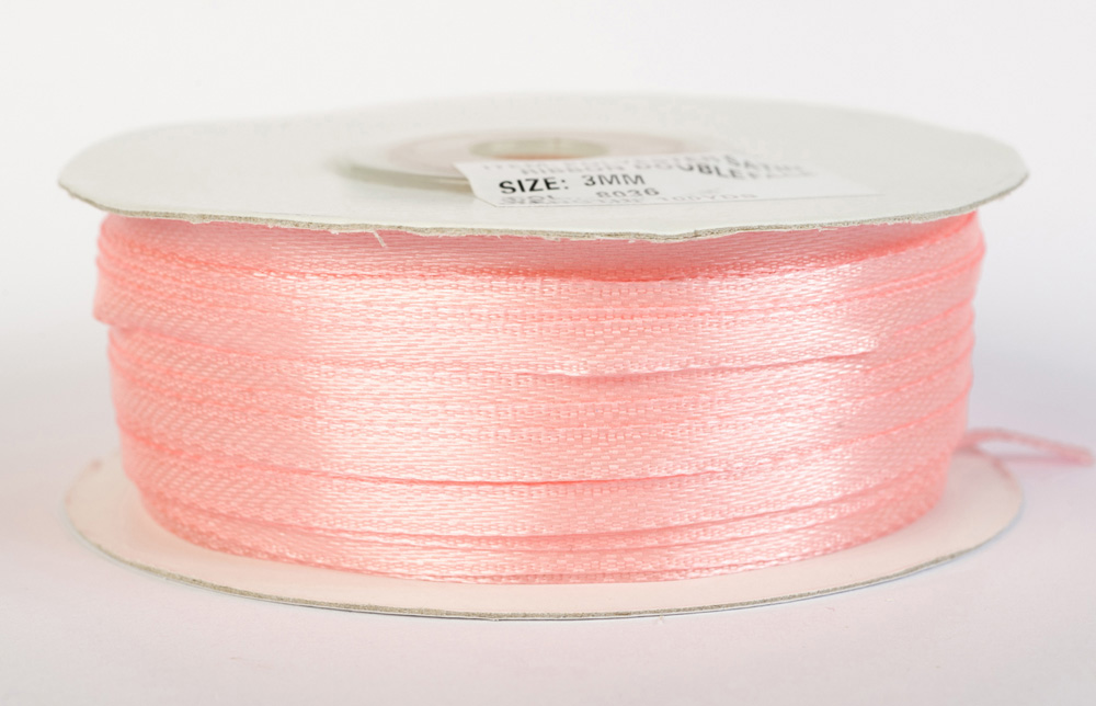 Satinband 3mm breit rosa/lachs #32