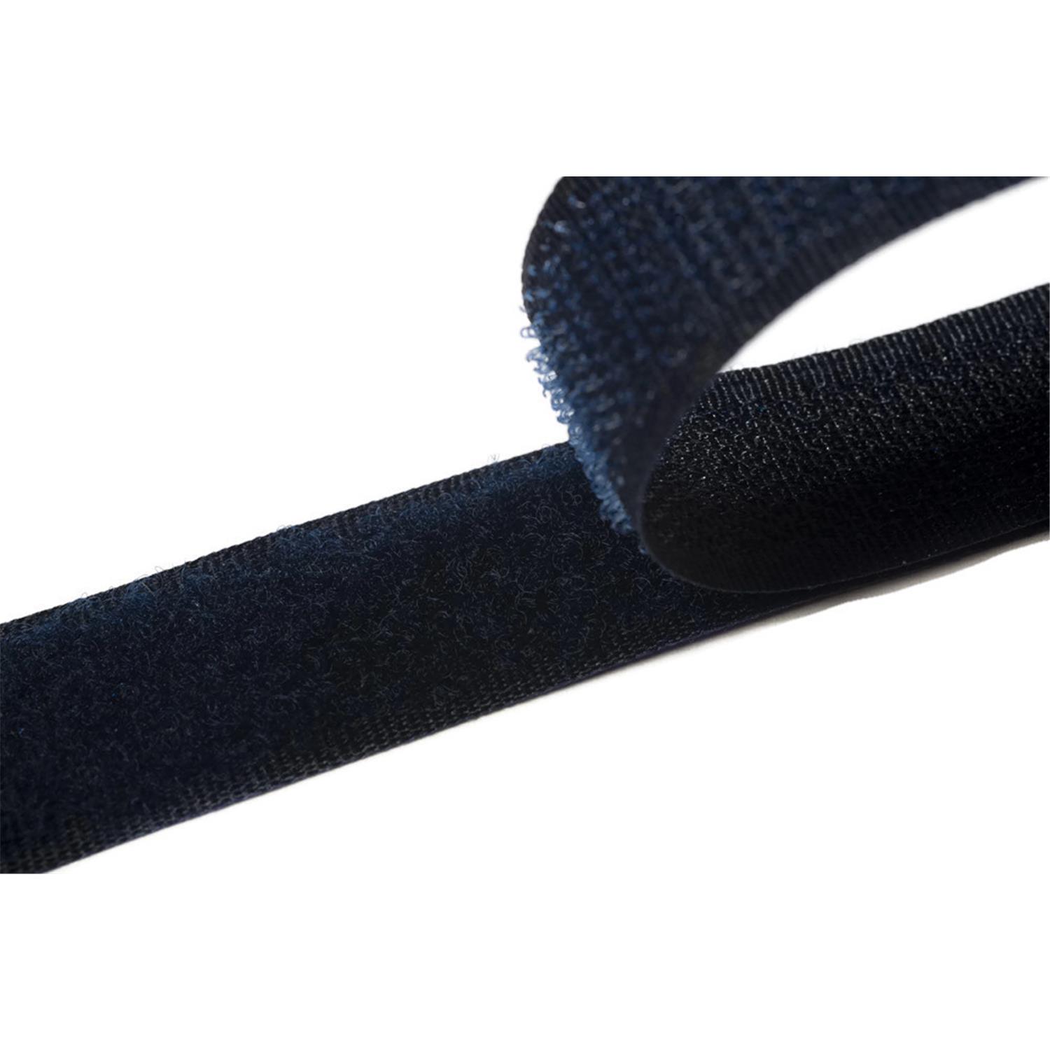 Klettband zum aufnähen, 25 mm, dunkelblau #07 25 Meter