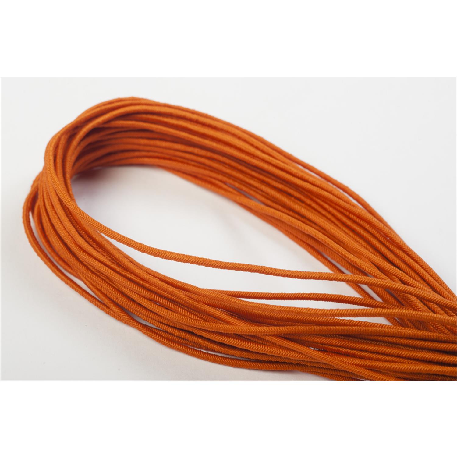 Elastische Kordeln / Hutgummi 2,5 mm dick in 19 Farben 05 / orange 100 m