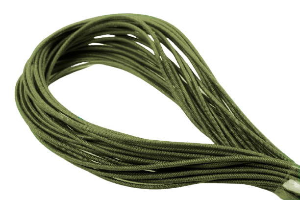 Elastische Kordeln / Hutgummi 2,5 mm dick in 19 Farben 11 / olivgrün 10 m