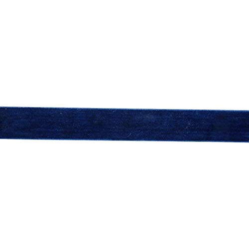 Samtband 10 Meter lang in 17 Farben 14 – dunkelblau 16mm