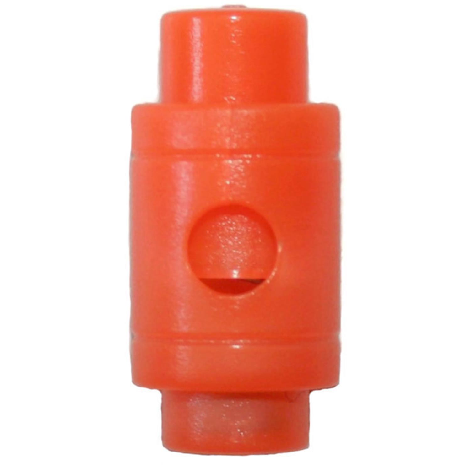 Fluoreszierende Kordelstopper (1-Loch), bis 5mm Kordeldurchmesser #27 02 - fluoreszierende orange