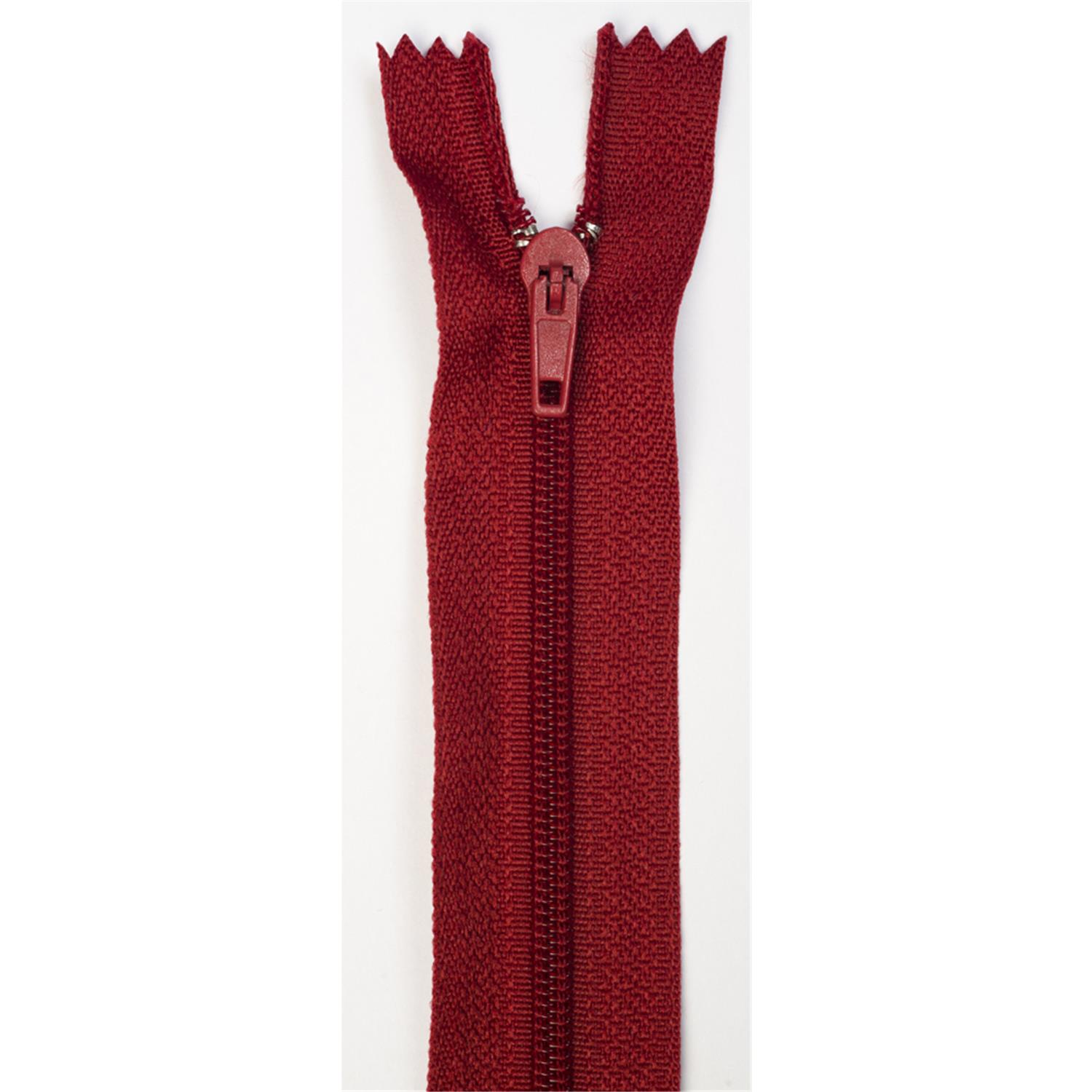 50 Stück Spiralreißverschluss Aubergine – 35 Cm Lang, Nicht Teilbar, 3 Mm Laufschiene, 100 % Polyester