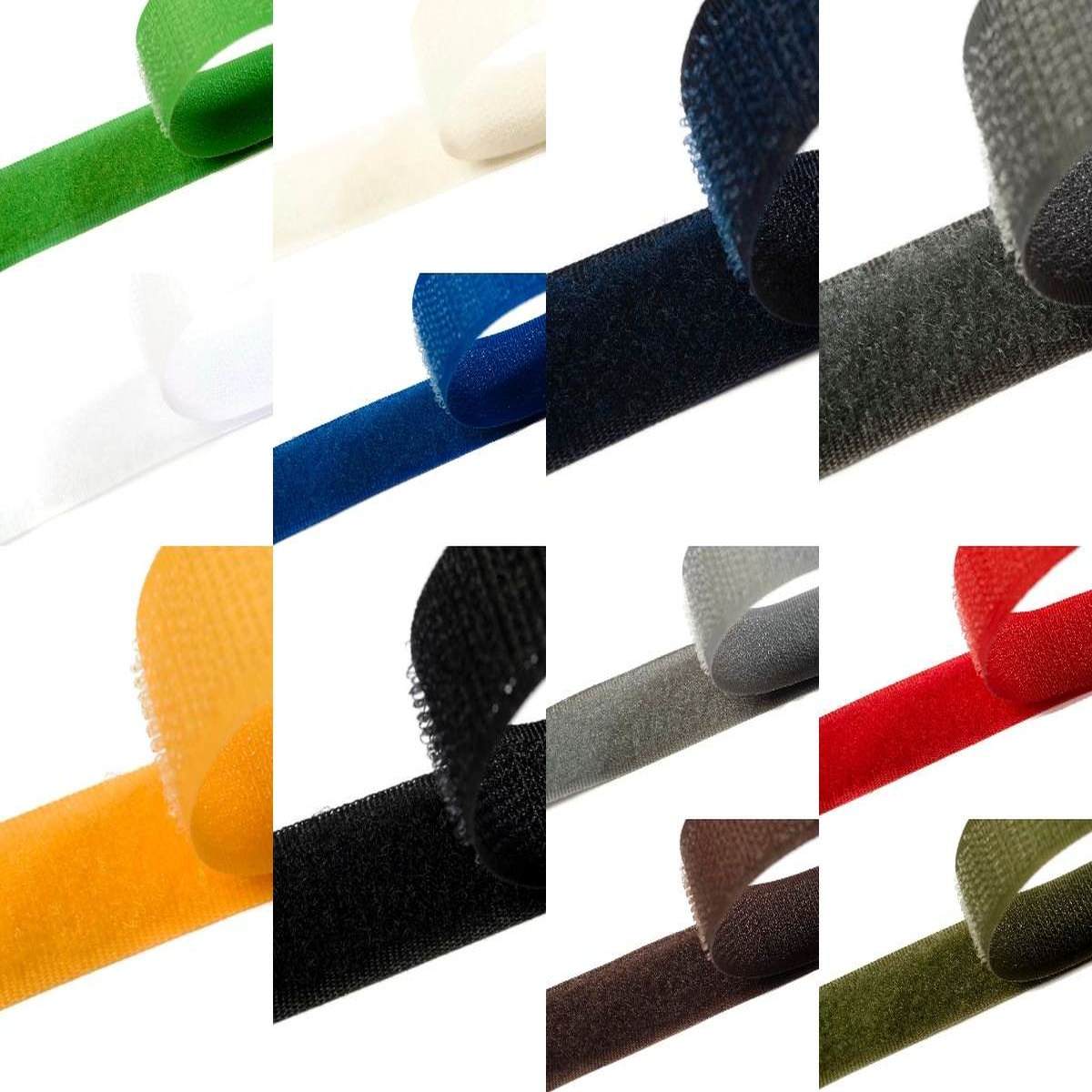 Klettband zum aufnähen 100mm breit in 12 Farben