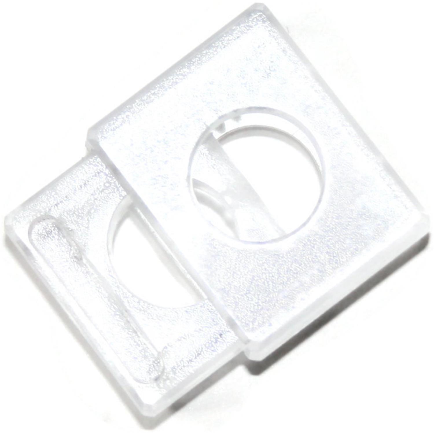 Kordelstopper (1-Loch), bis 10mm Kordeldurchmesser #23 02 - transparent