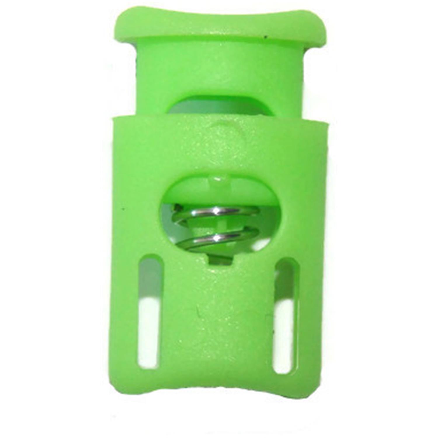 Fluoreszierende Kordelstopper (1-Loch), bis 6mm Kordeldurchmesser #28 01 - fluoreszierende grün