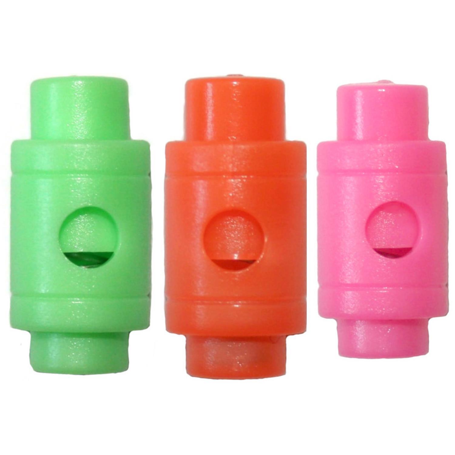 Fluoreszierende Kordelstopper (1-Loch), bis 5mm Kordeldurchmesser #27 01 - fluoreszierende grün