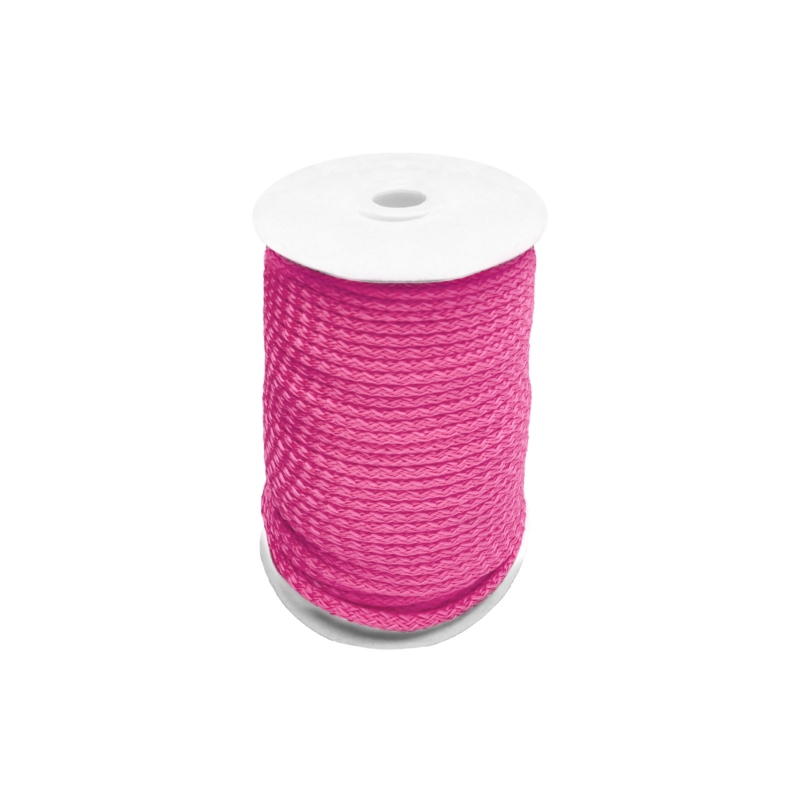 Polyesterkordel 4 mm dick  Ø  50 Meter lang pink