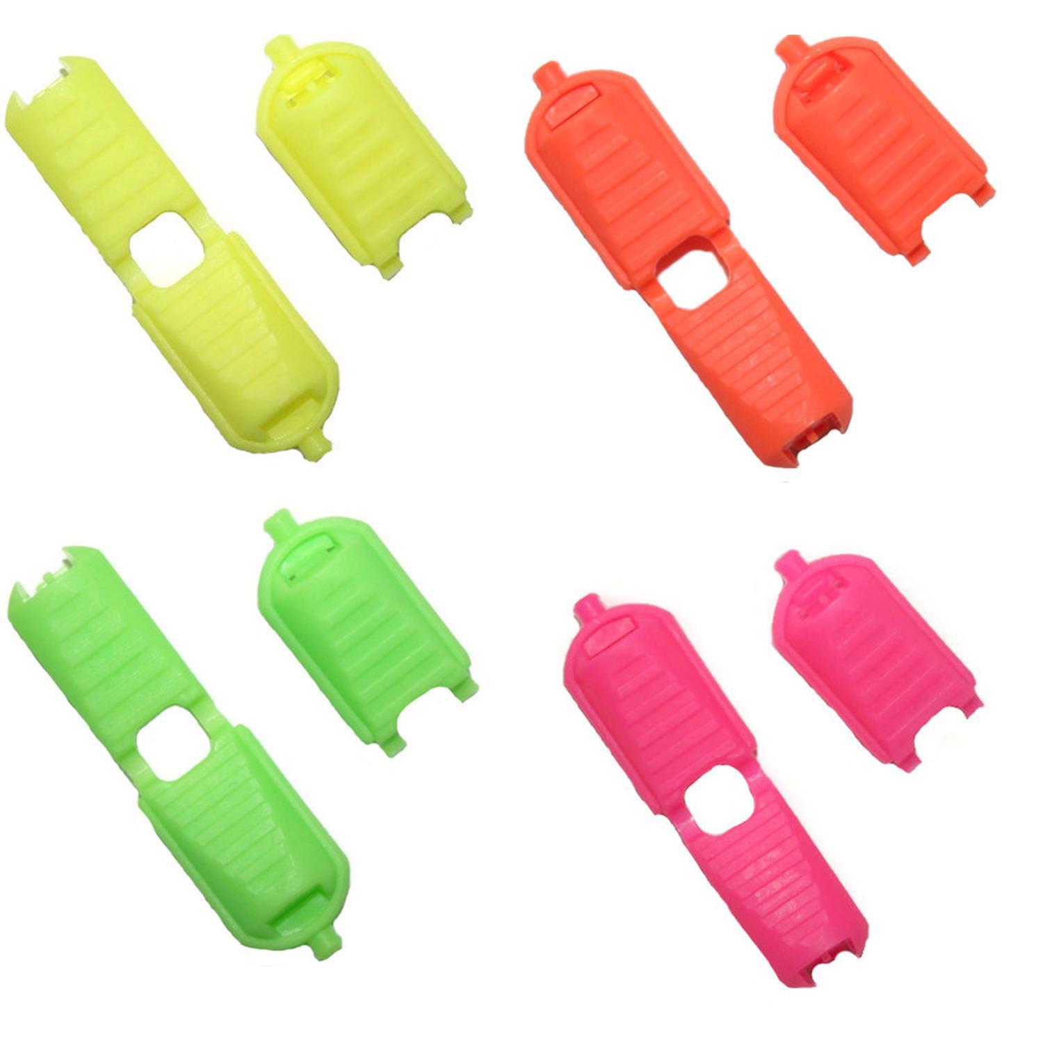 Fluoreszierende Kordelenden, bis 6mm Kordeldurchmesser #31 04 - fluoreszierende pink