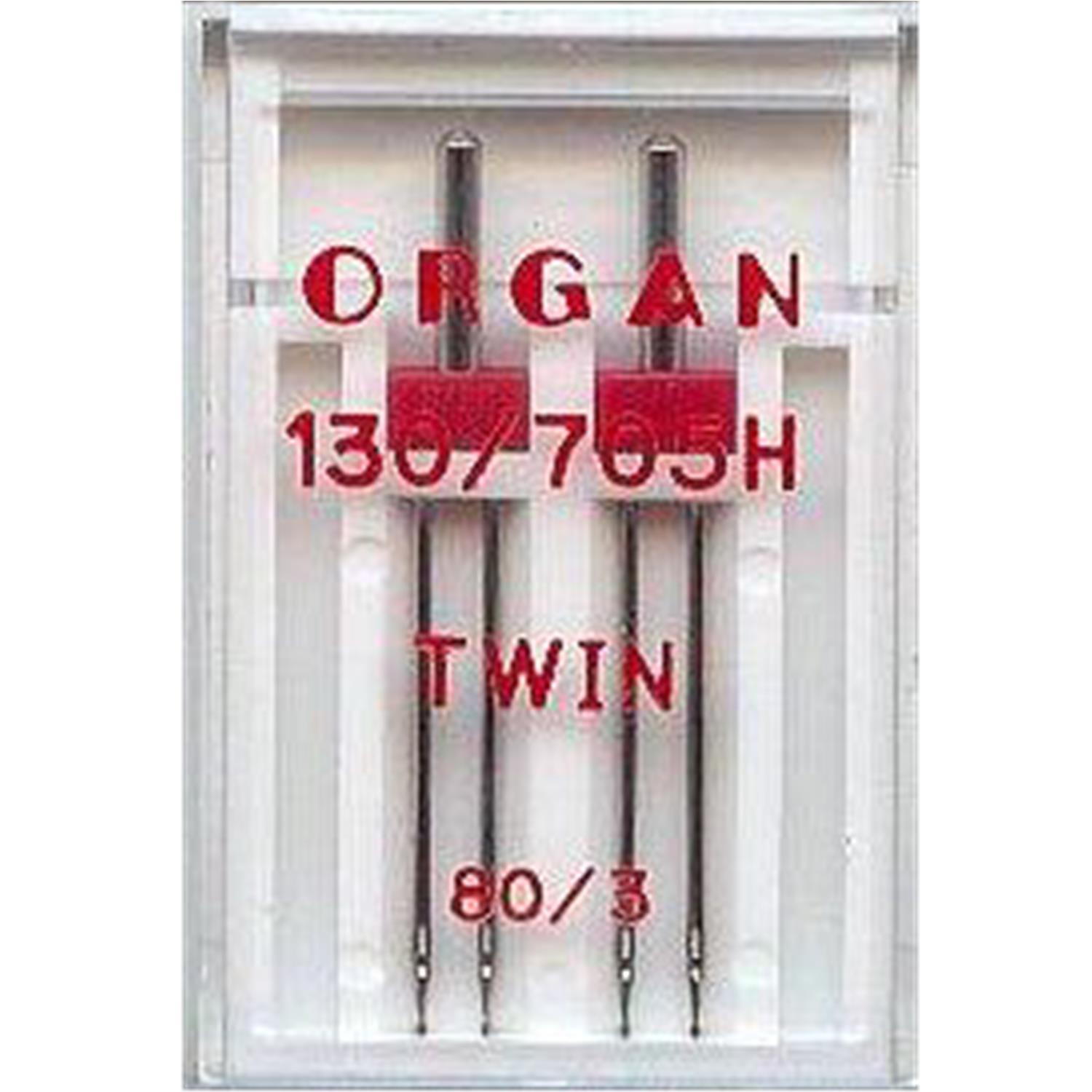 Nähmaschinennadeln Organ, TWIN 80/3.0mm #146